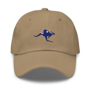 Embroidered Kangaroo Aussie Flag Baseball Cap | Aussie Flag Dad Hat Gift