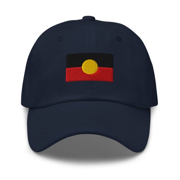 Aboriginal Flag Baseball Cap – Embroidered Cotton Dad Hat | Indigenous Australia Hat | Unisex Adjustable Cap