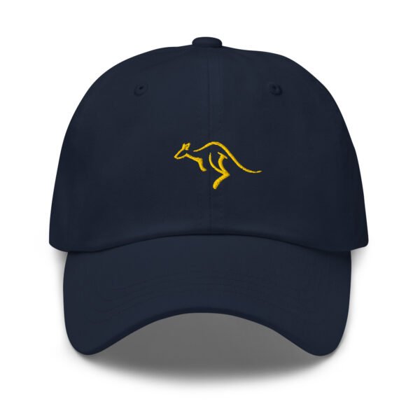 Australian Gold Kangaroo Embroidered Baseball Cap | Kangaroo Dad Hat - Image 4