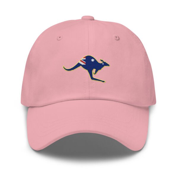 Embroidered Kangaroo Hat with Australian Flag & Yellow Outline – Aussie Baseball Cap, Outback Gift, Australia Souvenir - Image 5