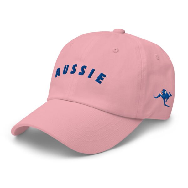 Aussie Embroidered Dad Hat – Classic White Baseball Cap with Australian Kangaroo Design - Image 7