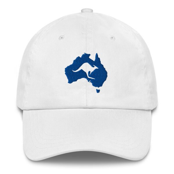 Australia Map & Kangaroo Embroidered Dad Hat – Aussie Pride Baseball Cap