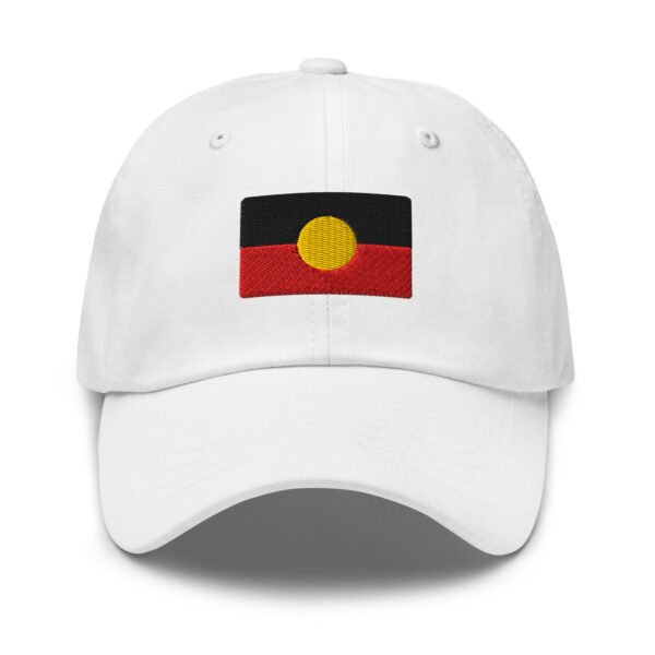Aboriginal Flag Baseball Cap – Embroidered Cotton Dad Hat | Indigenous Australia Hat | Unisex Adjustable Cap - Image 5