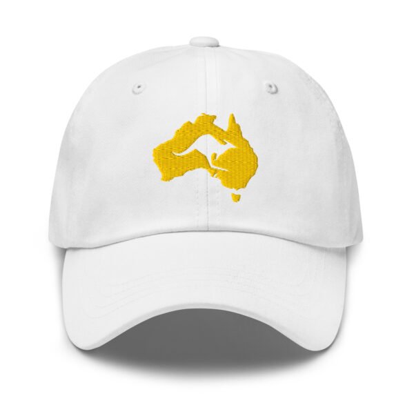 Australian Kangaroo Embroidered Dad Hat | Australia Map Baseball Cap | Adjustable Cotton Twill Cap - Image 4