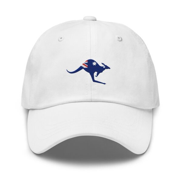 Embroidered Kangaroo Aussie Flag Baseball Cap | Aussie Flag Dad Hat Gift - Image 4