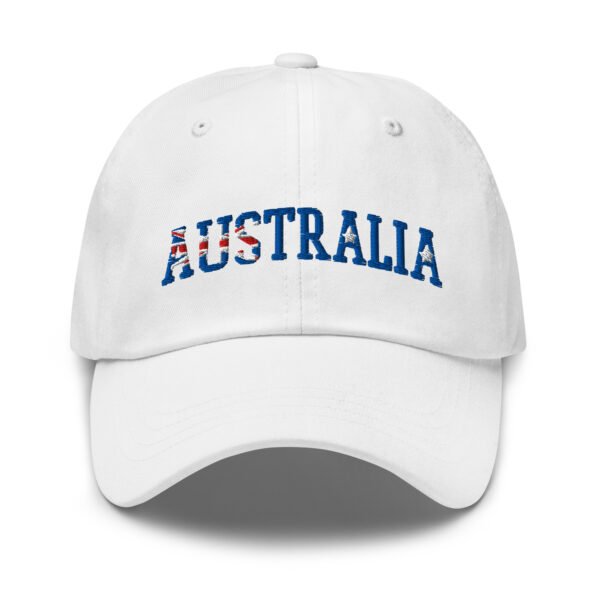 AUSTRALIA Flag Embroidered Dad Hat | Baseball Cap | Adjustable Cotton Cap - Image 3