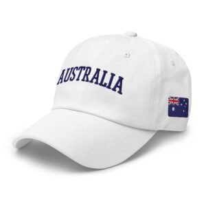 Australia Embroidered Dad Hat – Classic Baseball Cap with Australian Flag
