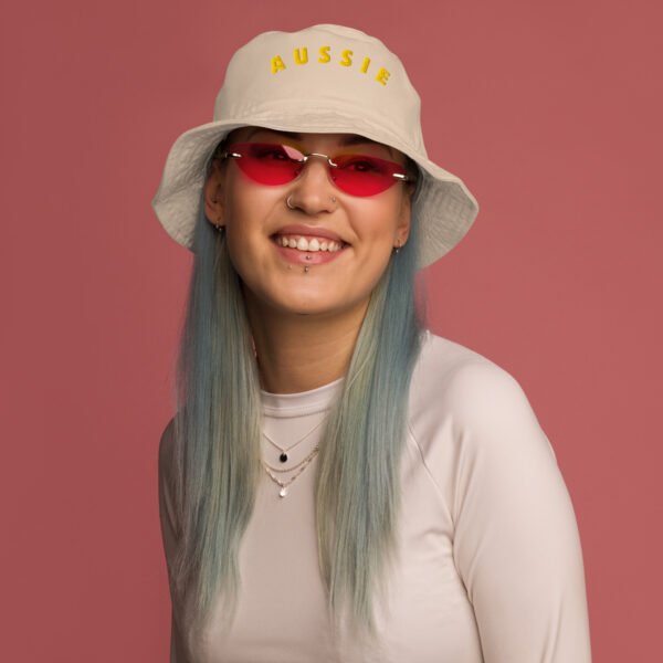 Aussie Bucket Hat – Embroidered Cotton Hat - Image 5