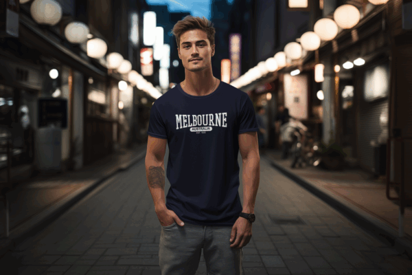 Melbourne T-Shirt – Classic Fit, Cotton, Casual Wear, Est. 1835 - Image 7