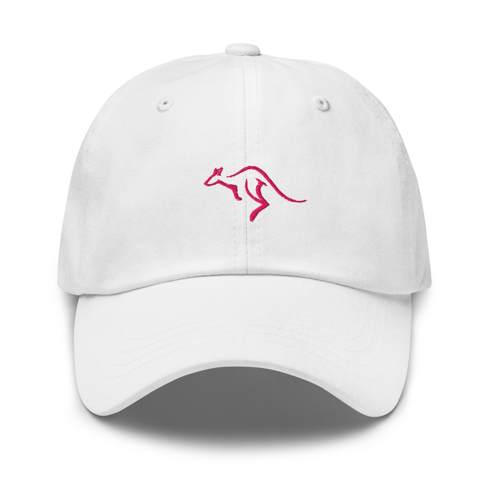 Pink Kangaroo Embroidered Cap: Australia Souvenir Baseball Hat - Image 3
