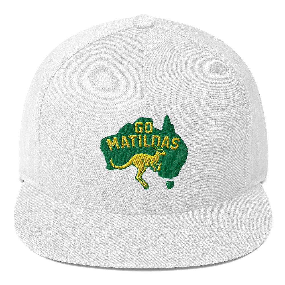 Go Matildas Embroidered Snapback Hat: Aussie Soccer Fan Gift