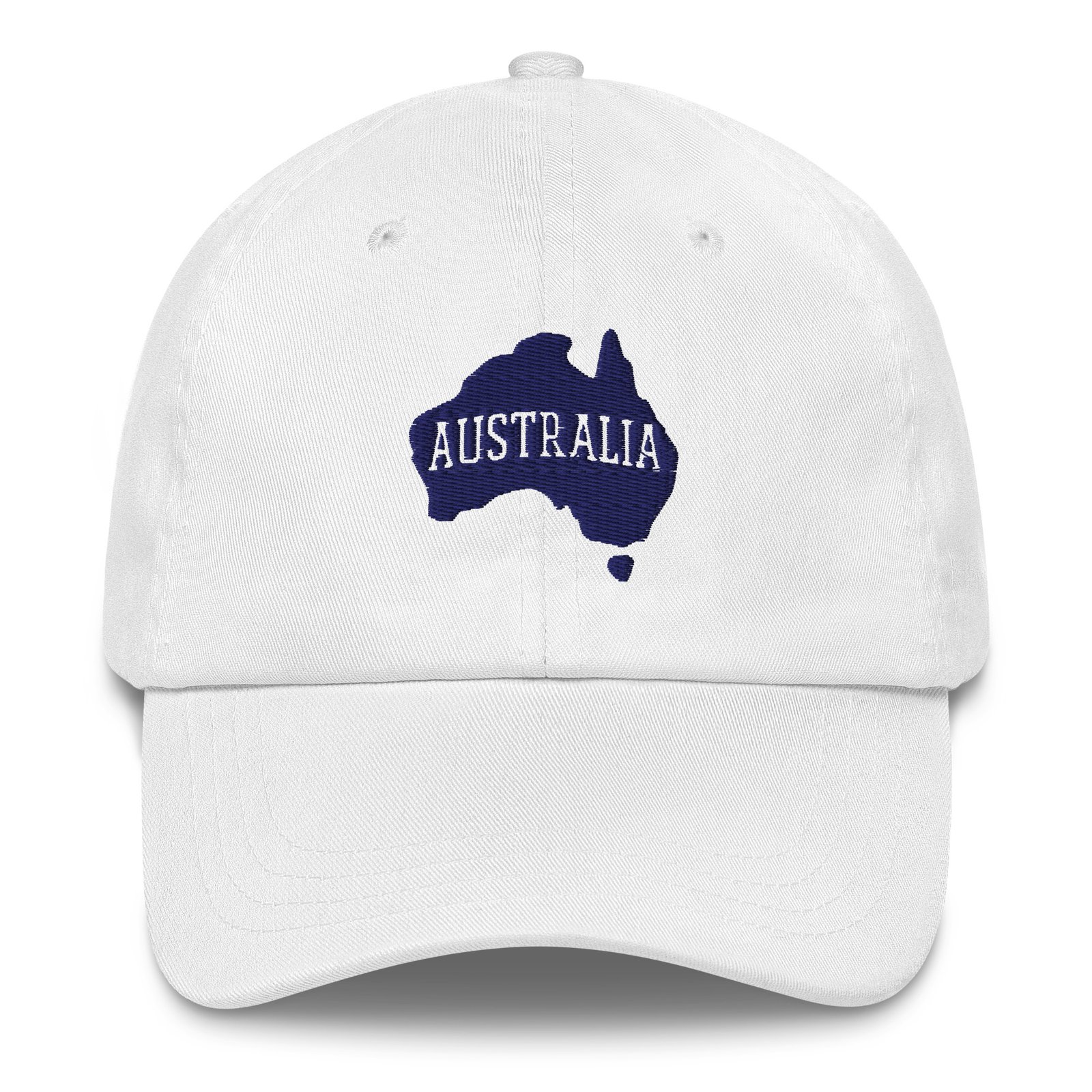 Australia Map Embroidered Hat