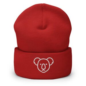 Embroidered Koala Beanie for Women