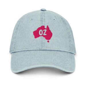 OZ Australia Women’s Hat | Embroidered Denim Cap
