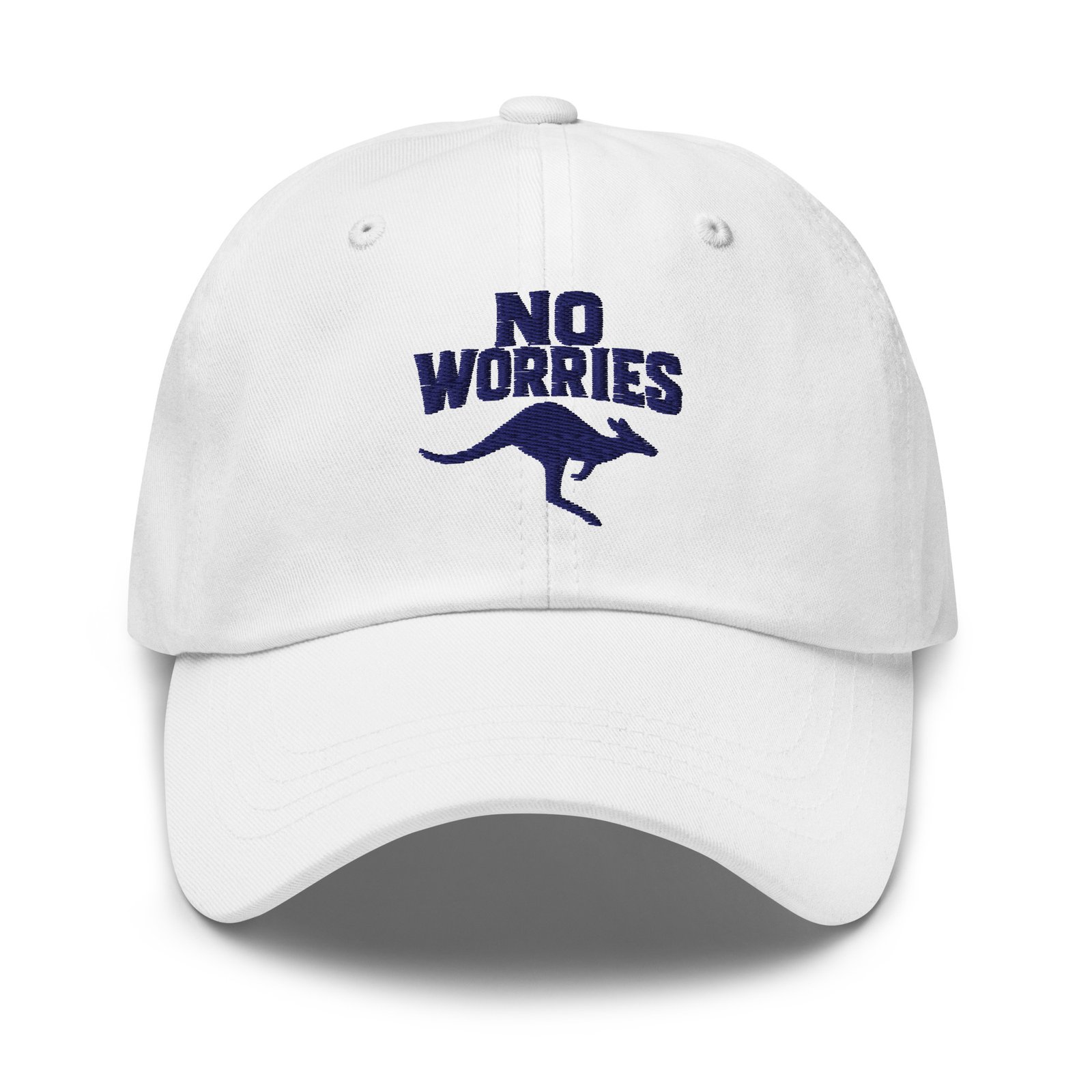 No Worries Kangaroo Hat | Aussie Embroidered Cap | Aussie Slang Gift
