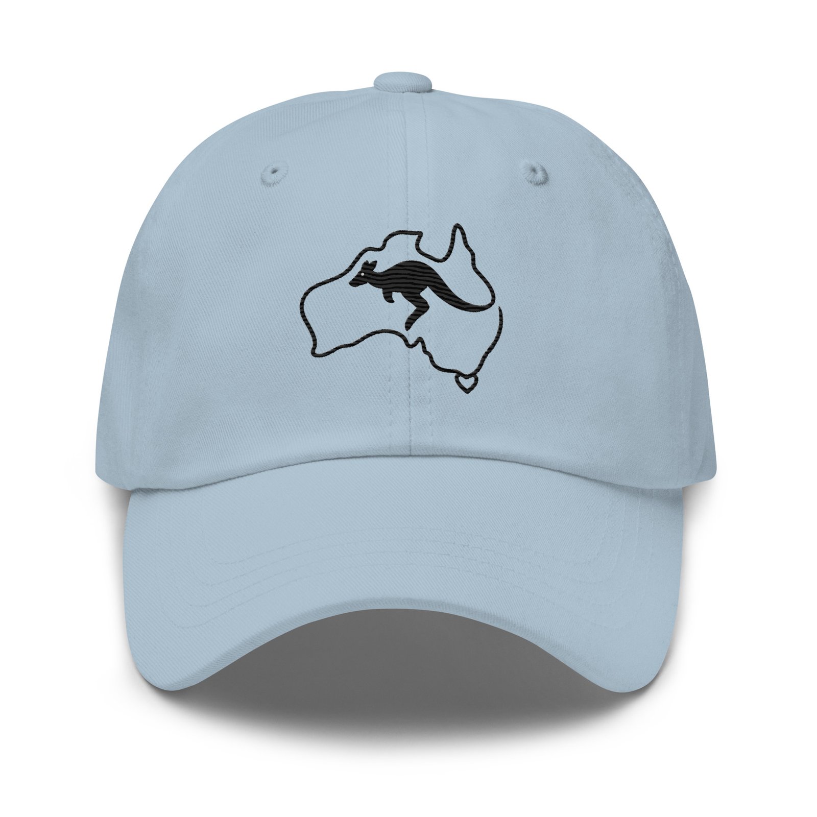 Embroidered Kangaroo Australia Outline Dad Hat | Aussie Gift | Minimalist Australia Cap - Image 6