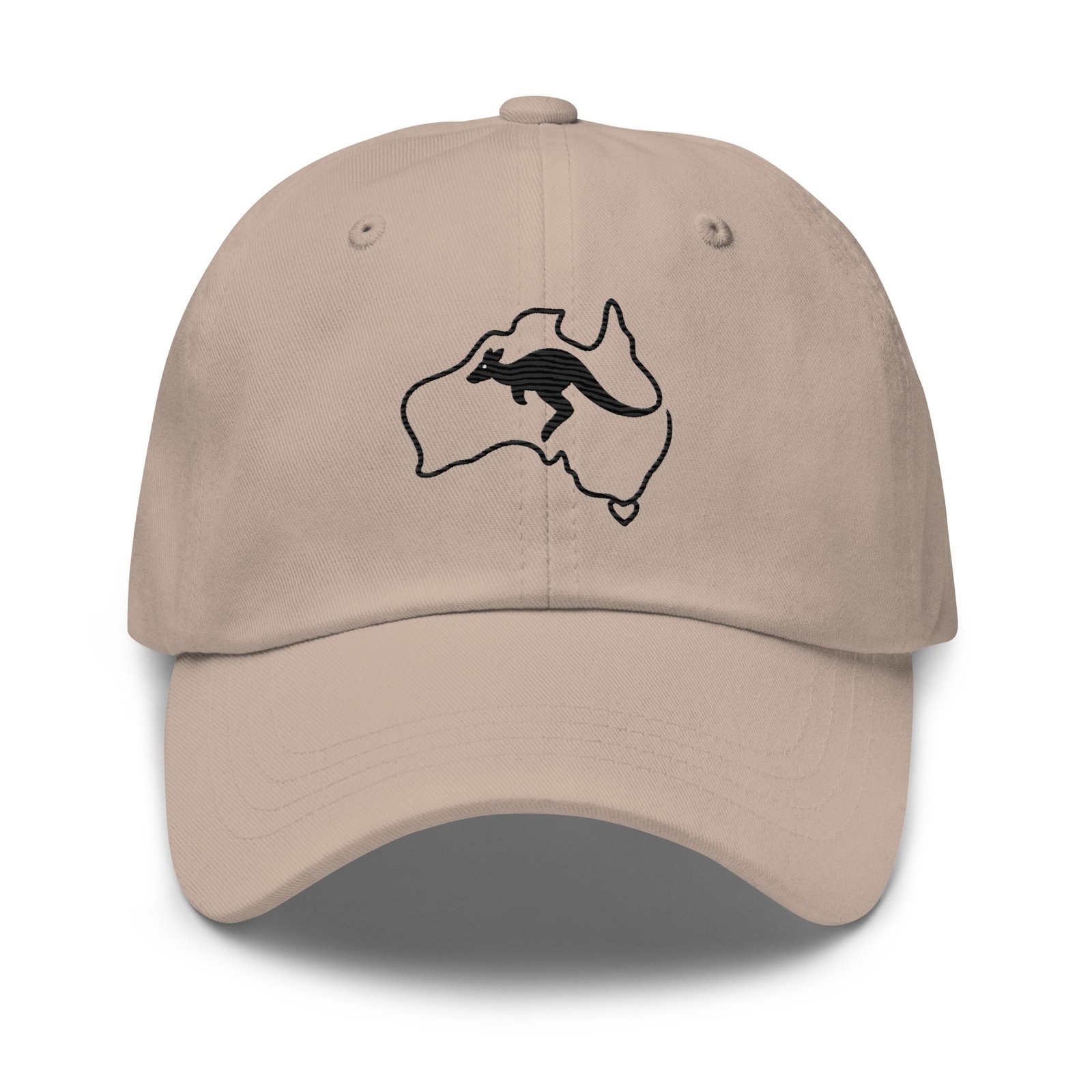 Embroidered Kangaroo Australia Outline Dad Hat | Aussie Gift | Minimalist Australia Cap - Image 4