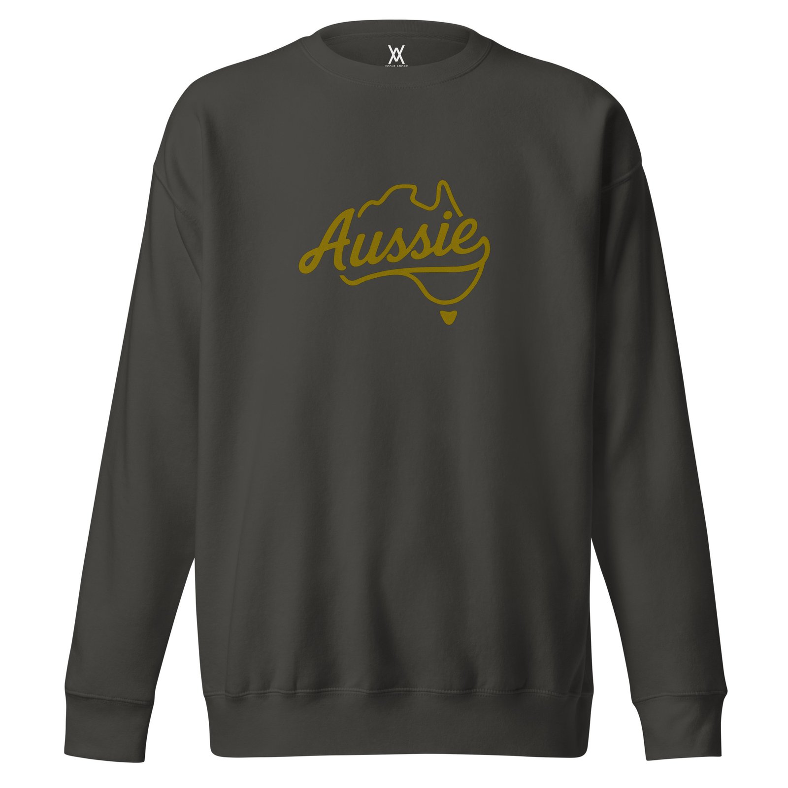 Aussie Script Women’s Premium Sweatshirt | Australia Inspired Crewneck - Image 3