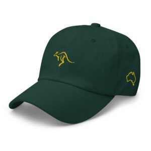 Minimal Kangaroo Hat | Australia Outline Cap | Aussie Dad Hat