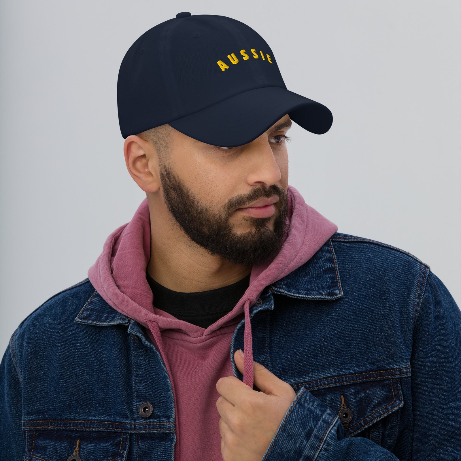 Embroidered Aussie Map Dad Hat – Low Profile Cotton Twill Adjustable Cap - Image 4