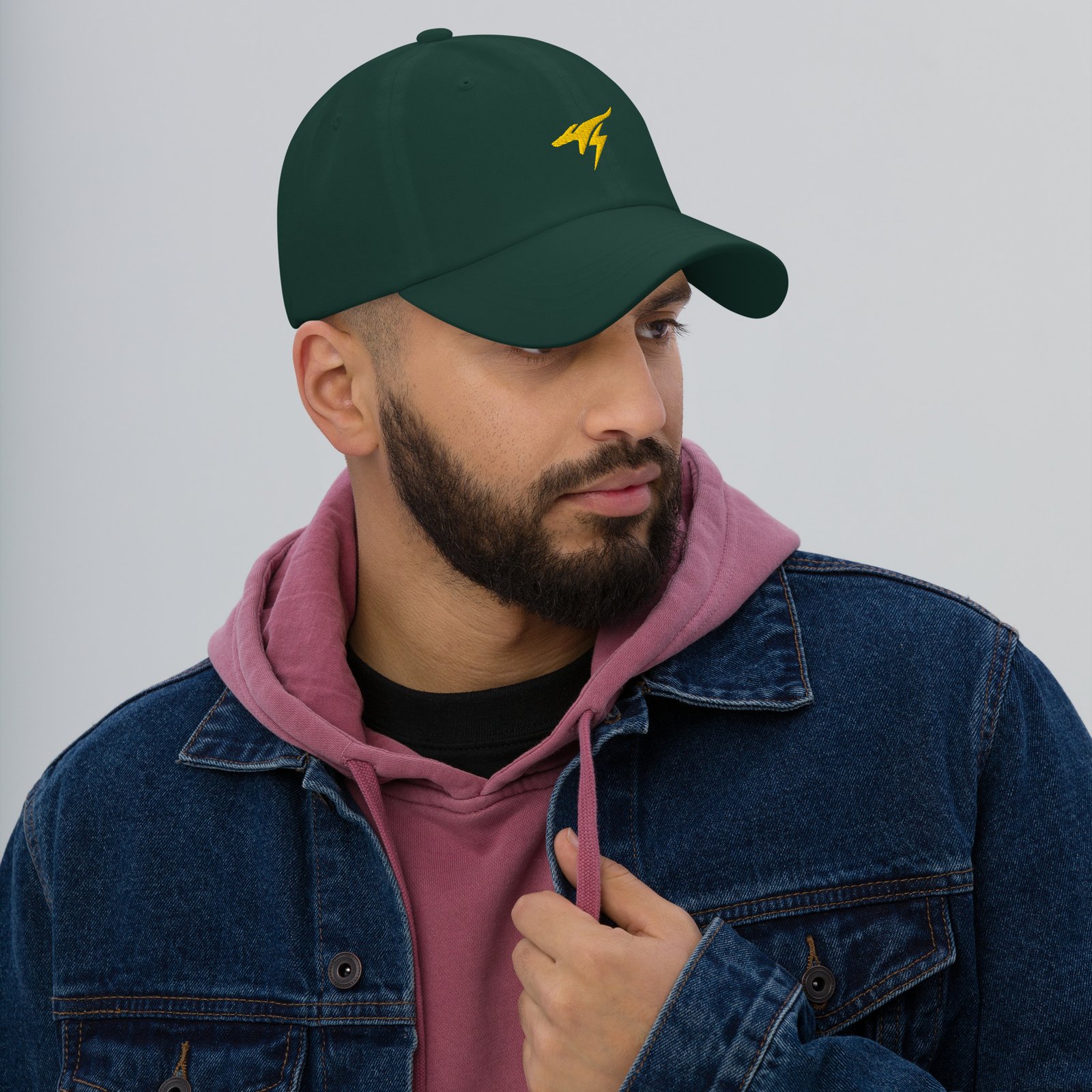 Modern Kangaroo Hat | Aussie Streetwear Cap | Minimal Lightning Kangaroo - Image 4