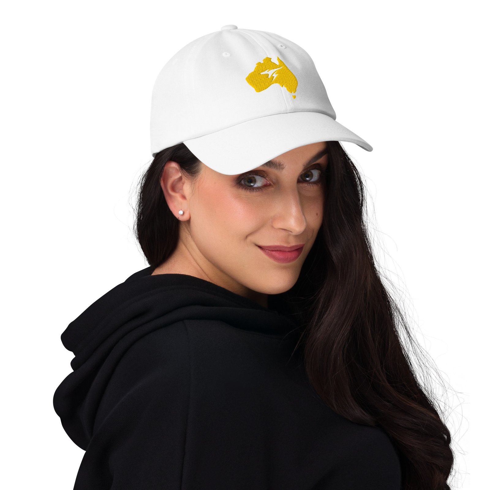 Australia Map Kangaroo Embroidered Dad Hat - Image 4