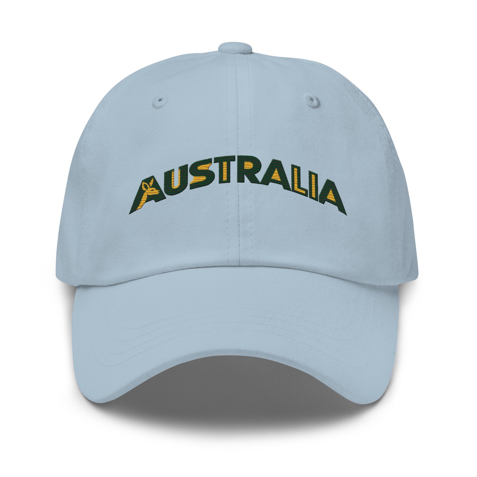 Australia Embroidered Cap, Aussie Dad Hat, Kangaroo Baseball Cap, Australian Souvenir Gift, Green and Gold Australia Hat - Image 5